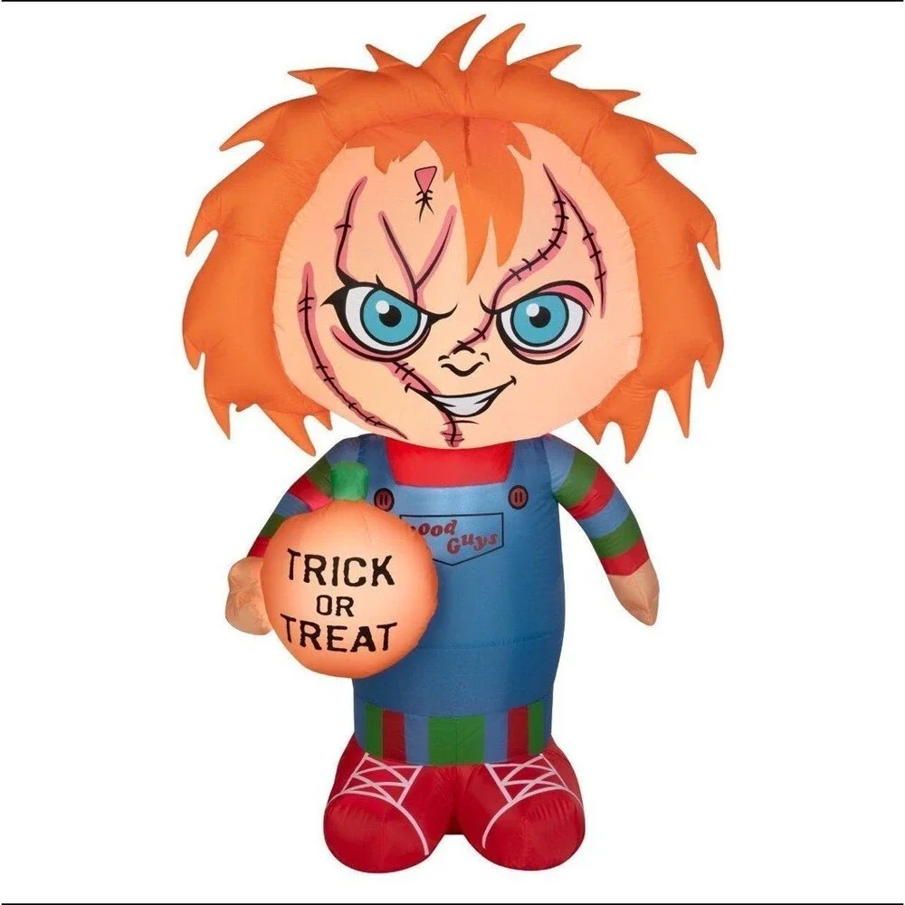 Halloween 5ft Chucky with Pumpkin Airblown Inflatable